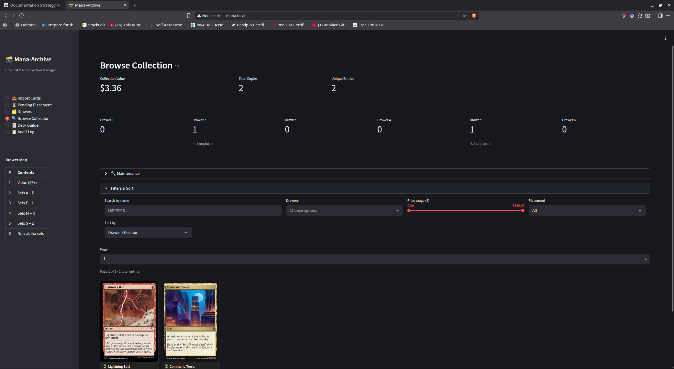 Mana Archive App Screenshot